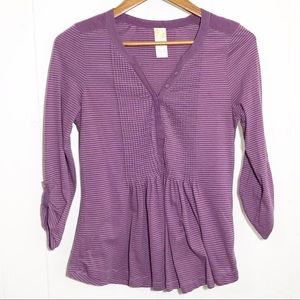 Anthropologie Purple Tunic Top